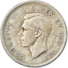 Coin, Canada, George VI, 25 Cents, 1947, Royal Canadian Mint, Ottawa, VF(30-35)