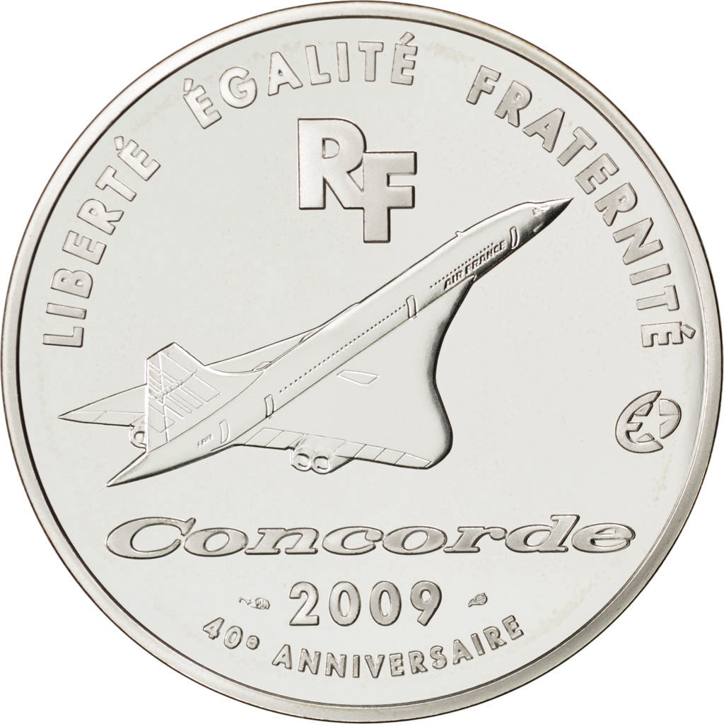 FRANCE, 10 Euro, 2009, KM #1596, MS(65-70), Silver, 37, 22.20