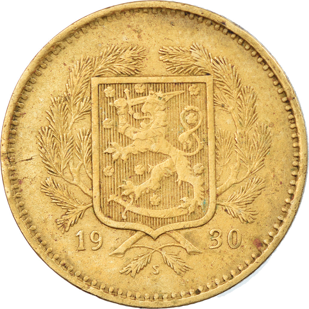Coin, Finland, 10 Markkaa, 1930, EF(40-45), Aluminum-Bronze, KM:32a