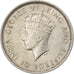 Moneta, Hong Kong, George VI, 10 Cents, 1937, EF(40-45), Nikiel, KM:21