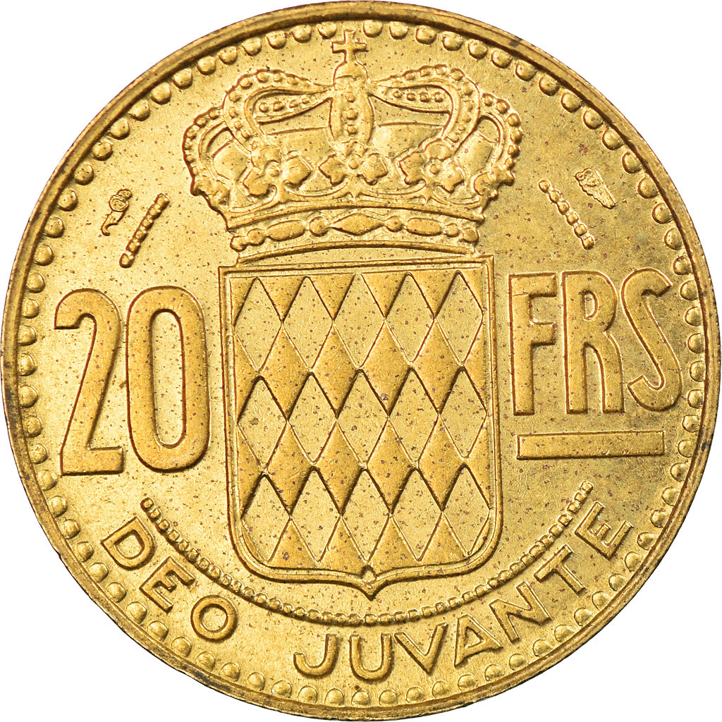 Moneta, Monaco, Rainier III, 20 Francs, Vingt, 1951, SPL-, Alluminio-bronzo