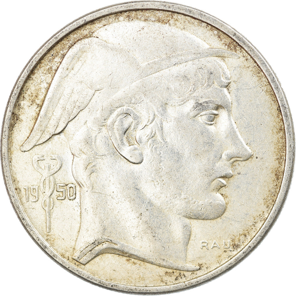 Coin, Belgium, 50 Francs, 50 Frank, 1950, EF(40-45), Silver, KM:137