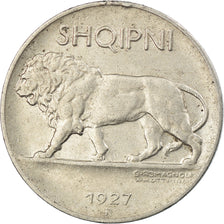 Monnaie, Albania, 1/4 Leku, 1927, Rome, TTB, Nickel, KM:3