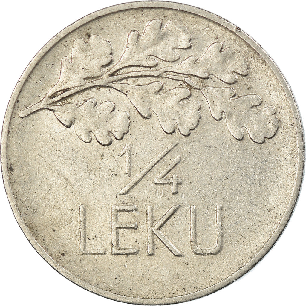 Monnaie, Albania, 1/4 Leku, 1927, Rome, TTB, Nickel, KM:3