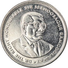 Coin, Mauritius, 1/2 Rupee, 2003, EF(40-45), Nickel plated steel, KM:54