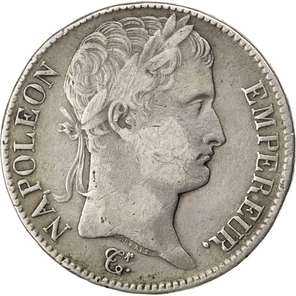 FRANCE, Napoléon I, 5 Francs, 1811, Lyon, KM #694.5, VF(20-25), Silver, 24.28