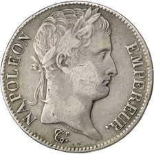 FRANCE, Napoléon I, 5 Francs, 1811, Lyon, KM #694.5, VF(20-25), Silver, 24.28