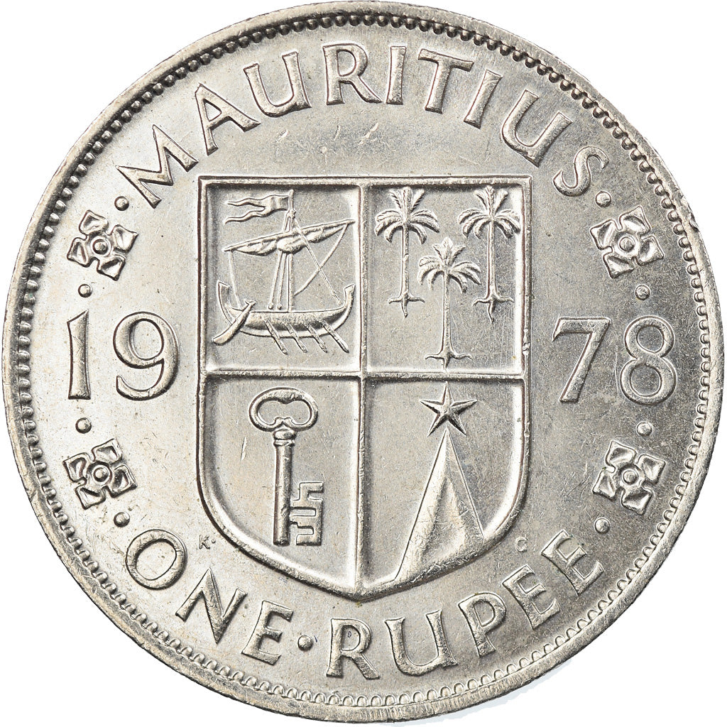 Coin, Mauritius, Elizabeth II, Rupee, 1978, AU(55-58), Copper-nickel, KM:35.1