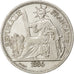 FRENCH INDO-CHINA, Piastre, 1886, Paris, KM #5, VF(30-35), Silver, Lecompte...