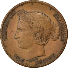 Moneta, Francia, 1 Décime, 1848, BB+, Rame, Gadoury:239