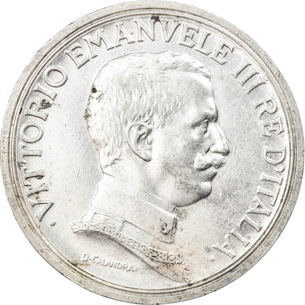 Münze, Italien, Vittorio Emanuele III, 2 Lire, 1916, Rome, SS, Silber, KM:55