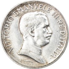 Coin, Italy, Vittorio Emanuele III, Lira, 1916, Rome, EF(40-45), Silver, KM:57