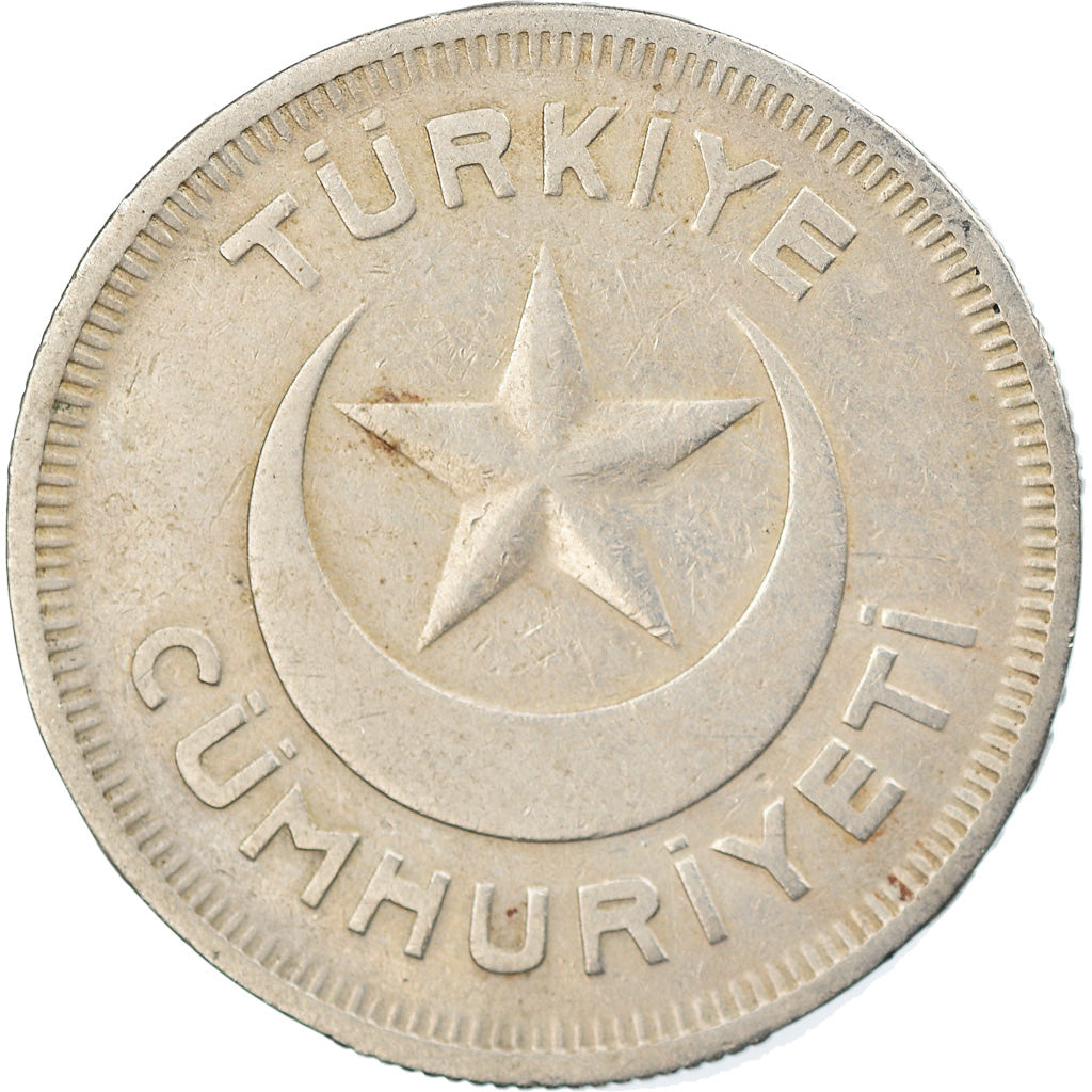 Coin, Turkey, 10 Kurus, 1935, EF(40-45), Copper-nickel, KM:863