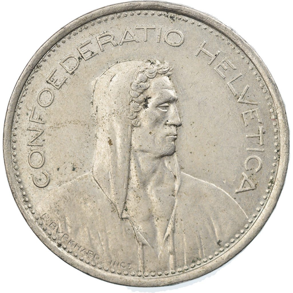 Coin, Switzerland, 5 Francs, 1973, Bern, EF(40-45), Copper-nickel, KM:40a.1