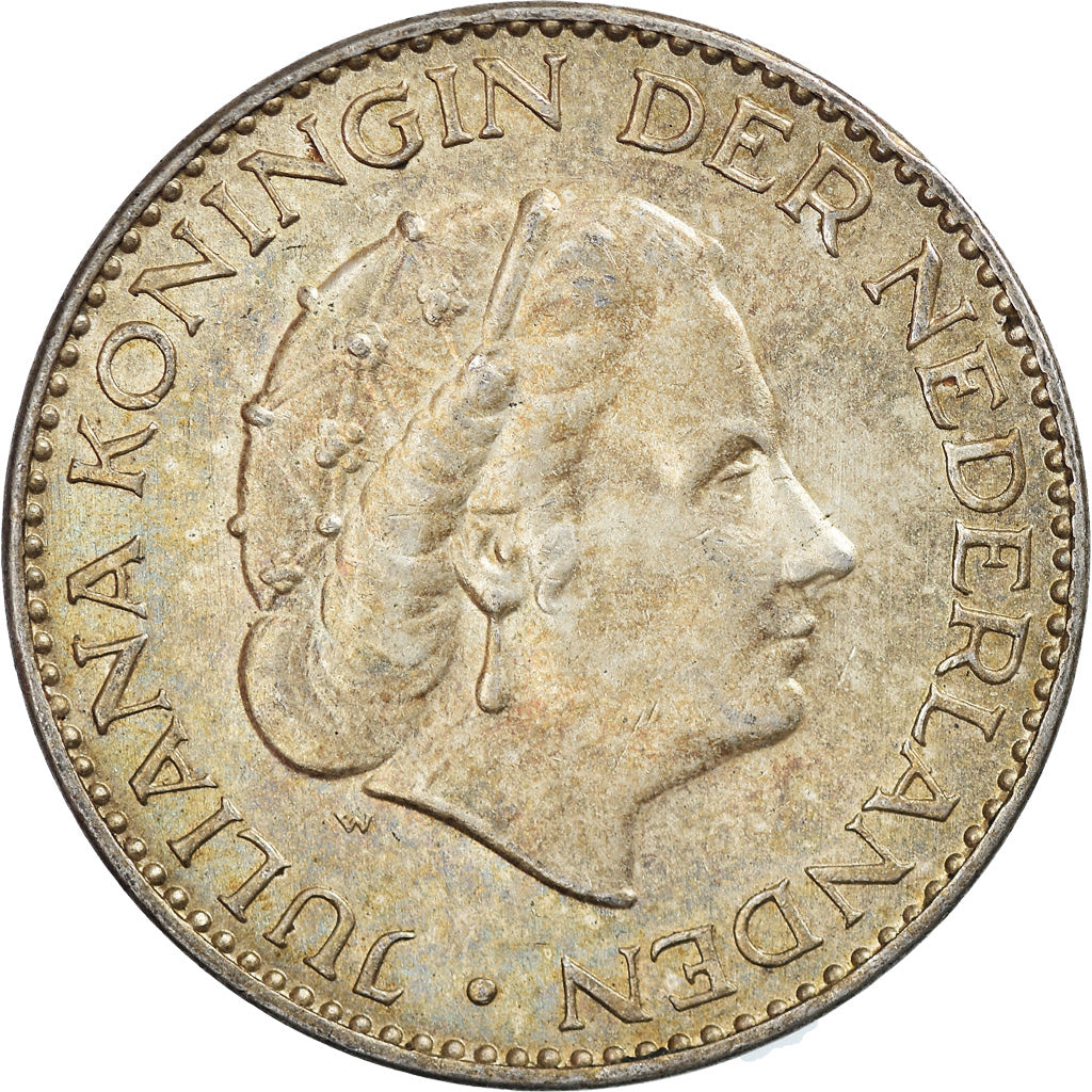 Monnaie, Pays-Bas, Juliana, Gulden, 1955, TTB, Argent, KM:184