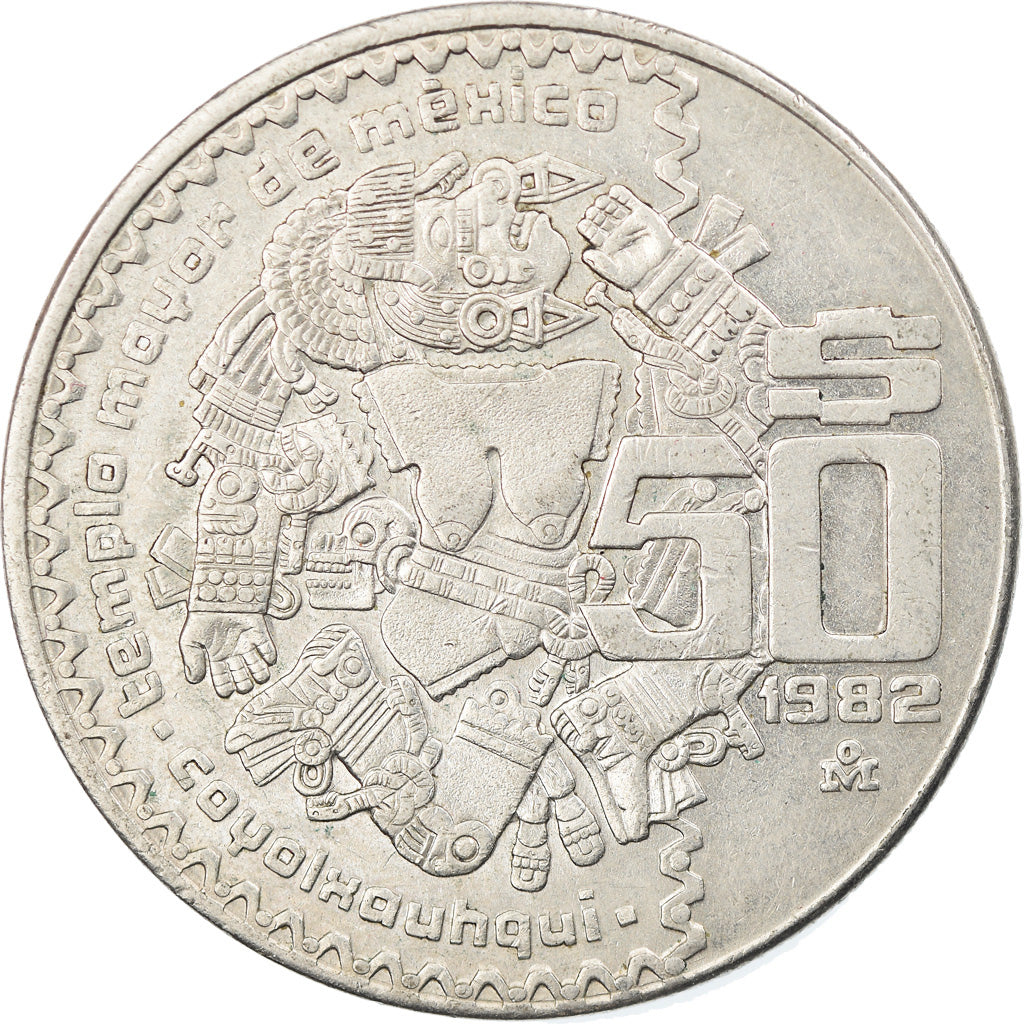 Munten, Mexico, 50 Pesos, 1982, Mexico City, ZF, Copper-nickel, KM:490