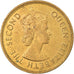 Moneda, Hong Kong, Elizabeth II, 10 Cents, 1971, MBC, Níquel - latón, KM:28.3