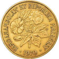 Moeda, Madagáscar, 20 Francs, 4 Ariary, 1970, Paris, EF(40-45)