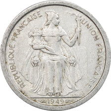 Monnaie, FRENCH OCEANIA, Franc, 1949, TTB, Aluminium, KM:2