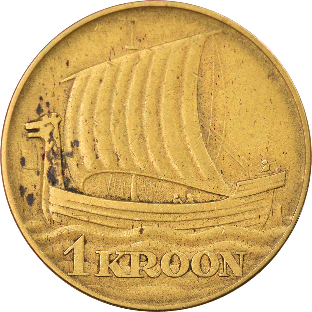 Coin, Estonia, Kroon, 1934, EF(40-45), Aluminum-Bronze, KM:16