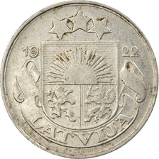 Coin, Latvia, 10 Santimu, 1922, EF(40-45), Nickel, KM:4
