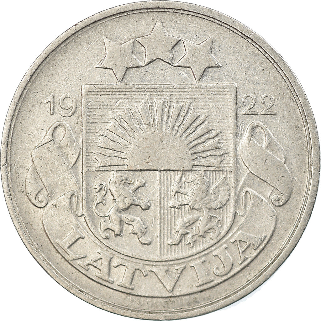 Coin, Latvia, 20 Santimu, 1922, EF(40-45), Nickel, KM:5