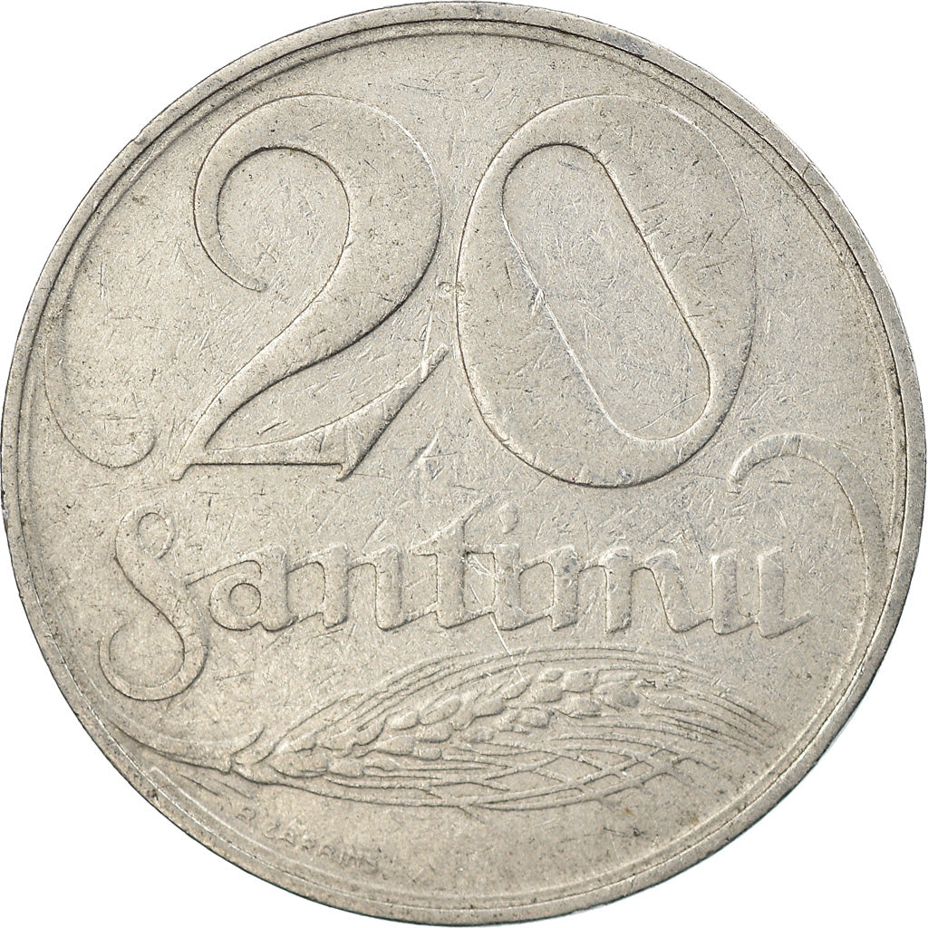 Coin, Latvia, 20 Santimu, 1922, EF(40-45), Nickel, KM:5