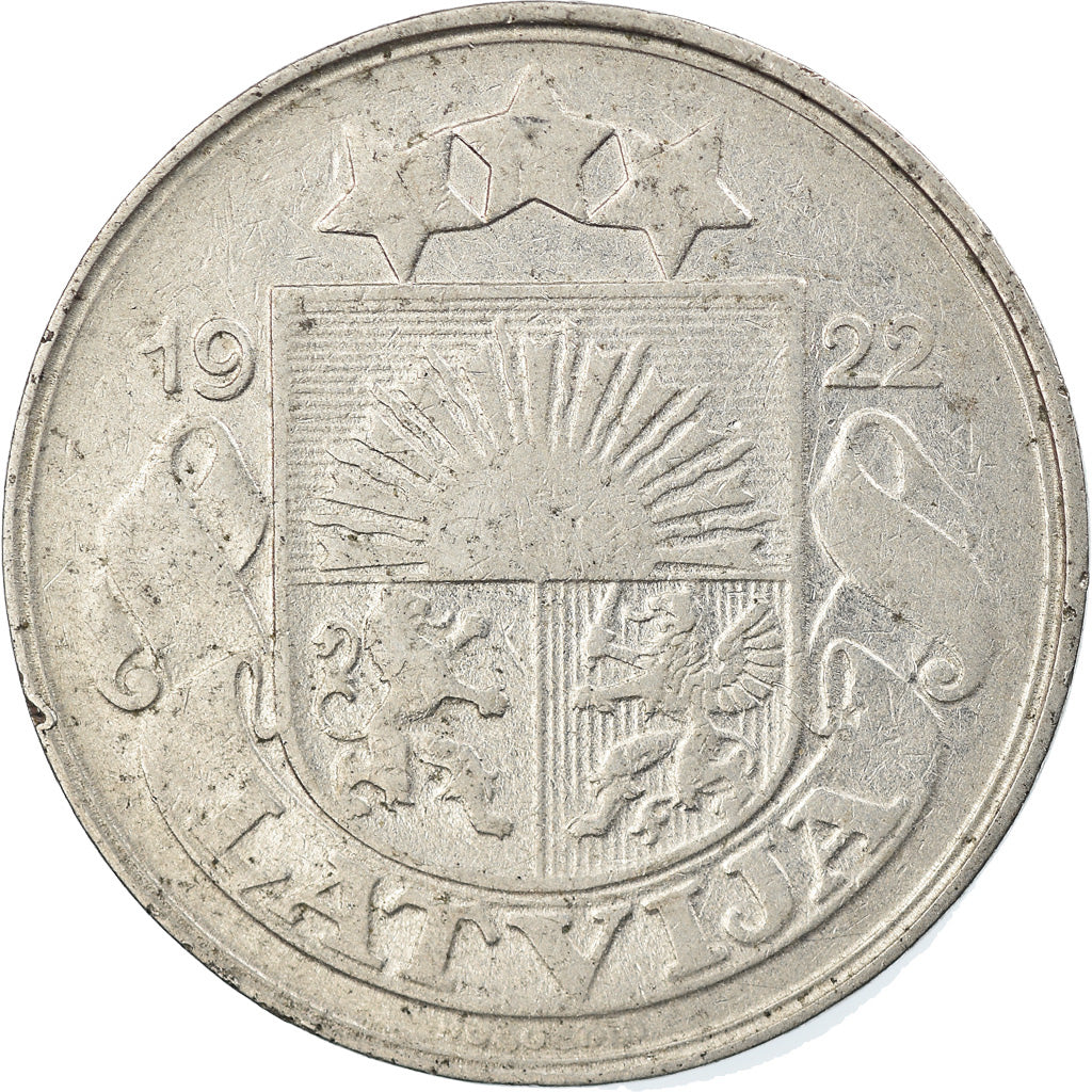 Coin, Latvia, 50 Santimu, 1922, EF(40-45), Nickel, KM:6