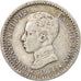 Coin, Spain, Alfonso XIII, 50 Centimos, 1904, EF(40-45), Silver, KM:723