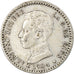 Coin, Spain, Alfonso XIII, 50 Centimos, 1904, EF(40-45), Silver, KM:723