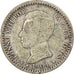 Coin, Spain, Alfonso XIII, 50 Centimos, 1904 (10), VF(30-35), Silver, KM:723