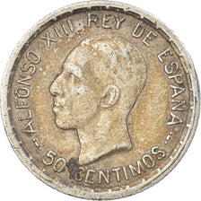 Coin, Spain, Alfonso XIII, 50 Centimos, 1926, Madrid, EF(40-45), Silver, KM:741