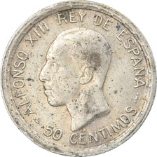 Coin, Spain, Alfonso XIII, 50 Centimos, 1926, Madrid, EF(40-45), Silver, KM:741