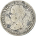 Moneta, Spagna, Alfonso XIII, 50 Centimos, 1892, Madrid, MB, Argento, KM:690
