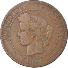 Coin, France, Cérès, 10 Centimes, 1894, Paris, VF(30-35), Bronze, KM:815.1