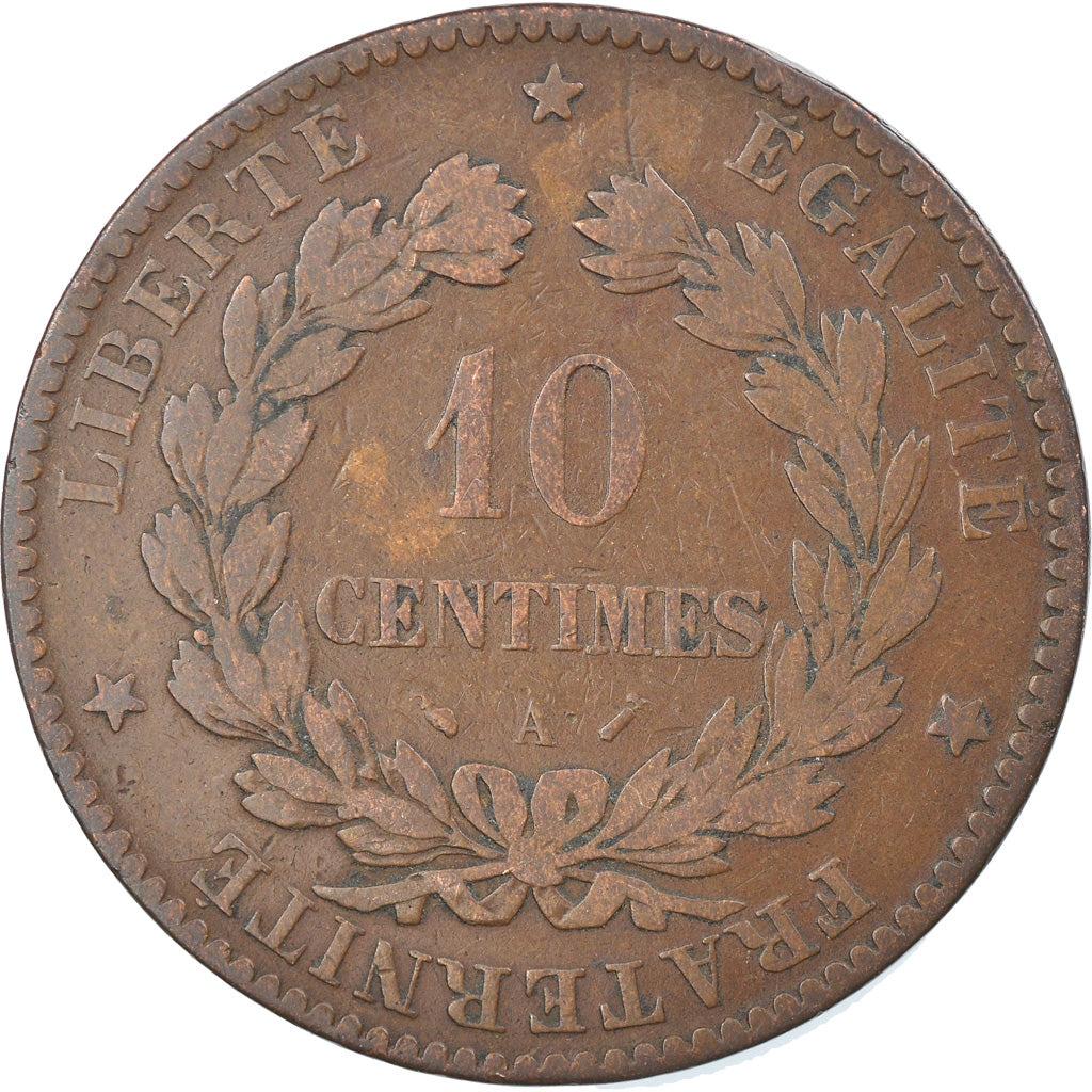 Coin, France, Cérès, 10 Centimes, 1894, Paris, VF(30-35), Bronze, KM:815.1