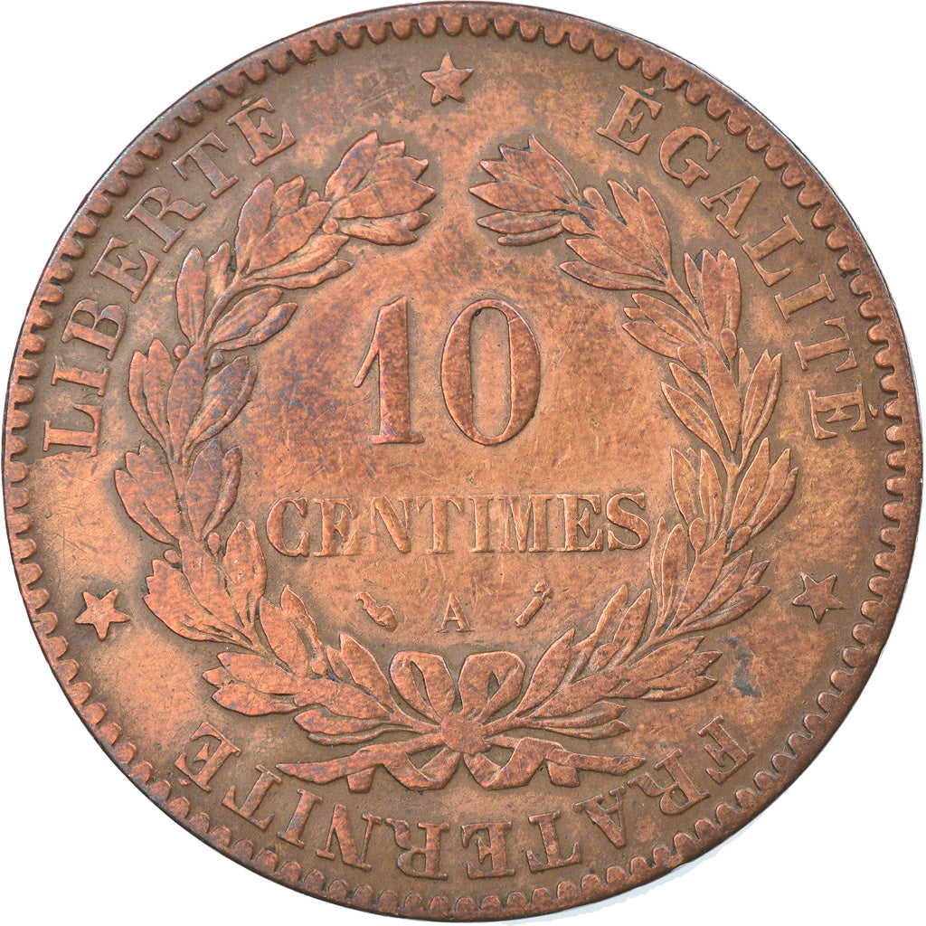 Moneda, Francia, Cérès, 10 Centimes, 1895, Paris, MBC, Bronce, KM:815.1