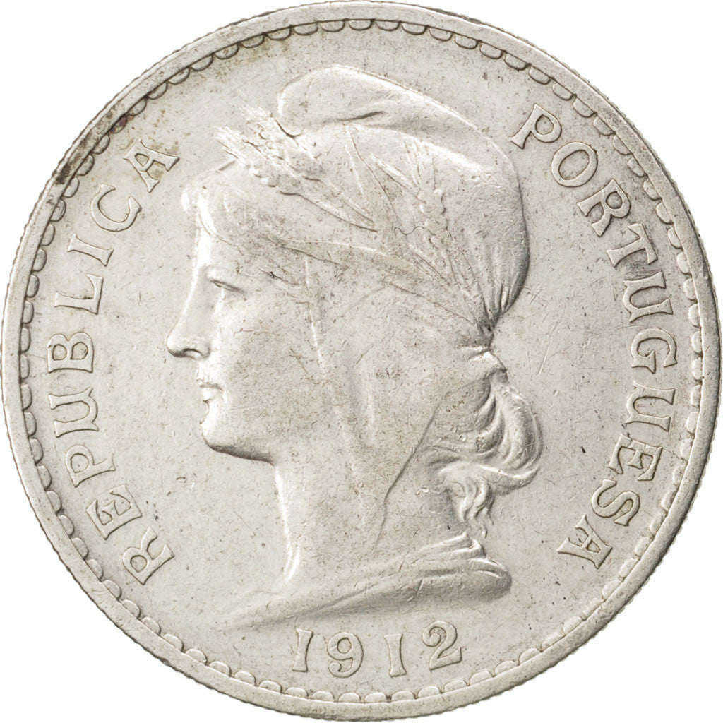 Coin, Portugal, 50 Centavos, 1912, EF(40-45), Silver, KM:561