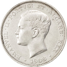 PORTUGAL, 500 Reis, 1908, KM #547, EF(40-45), Silver, 30, 12.32