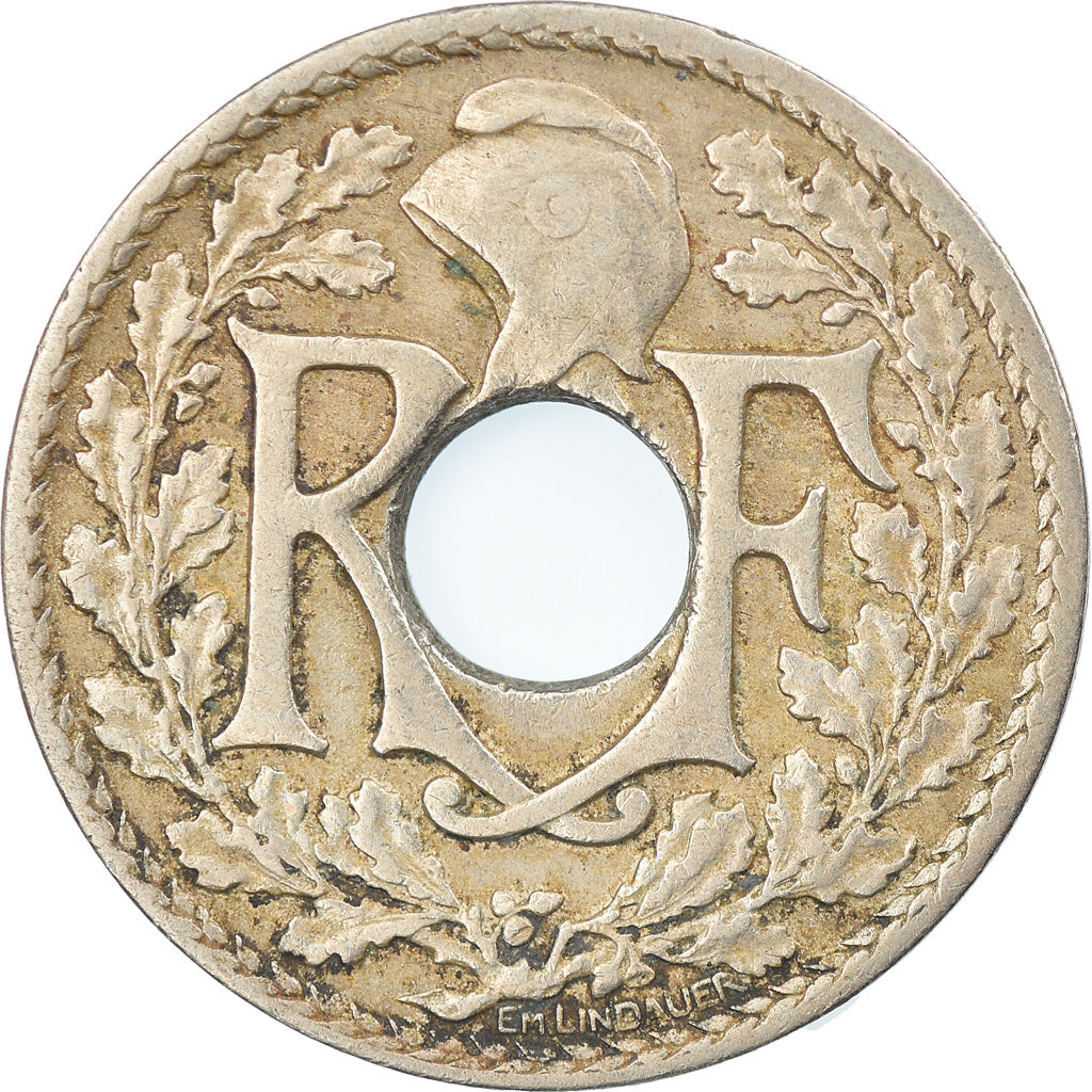 Monnaie, France, Lindauer, 25 Centimes, 1919, TTB, Copper-nickel, KM:867a