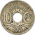 Munten, Frankrijk, Lindauer, 10 Centimes, 1923, Poissy, ZF, Copper-nickel