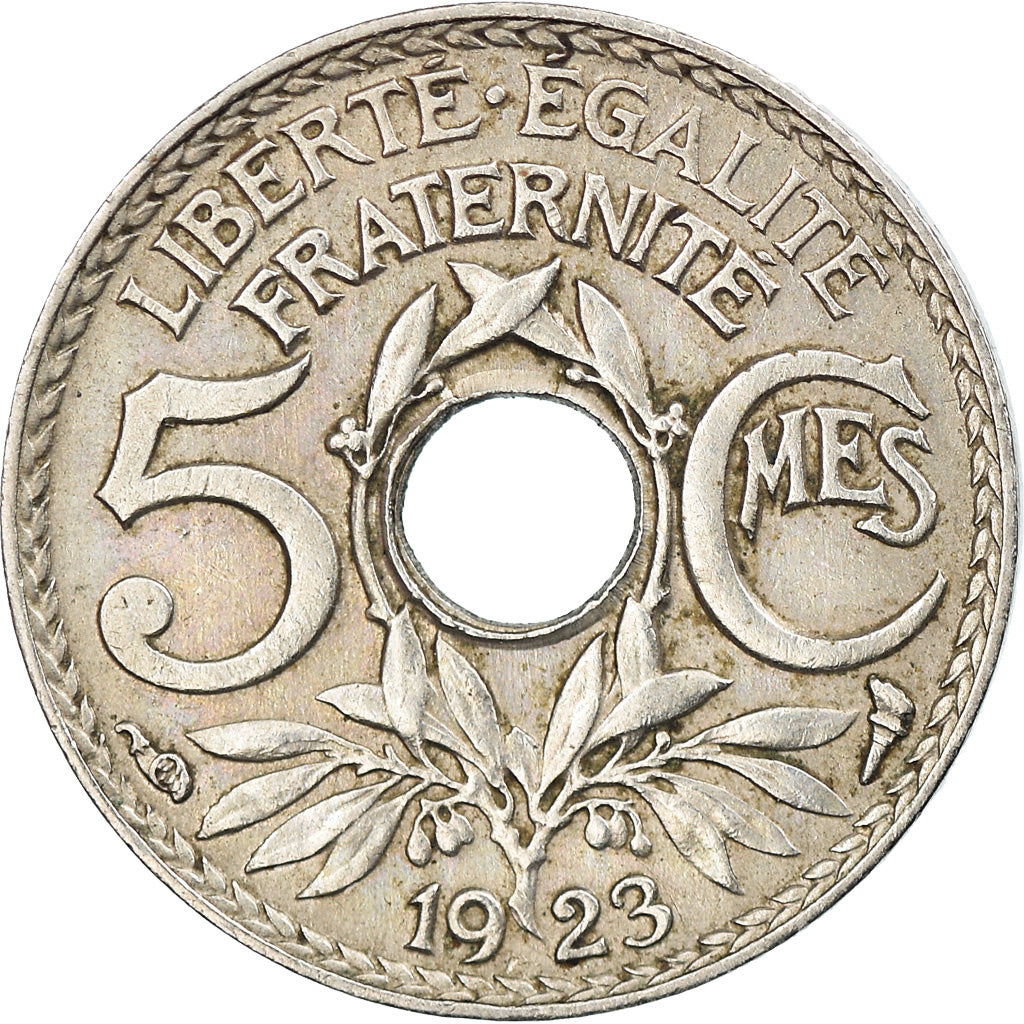 Monnaie, France, Lindauer, 5 Centimes, 1923, Paris, TTB, Copper-nickel