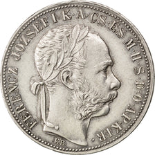 HUNGARY, Forint, 1888, Kremnitz, KM #469, AU(55-58), Silver, 12.31