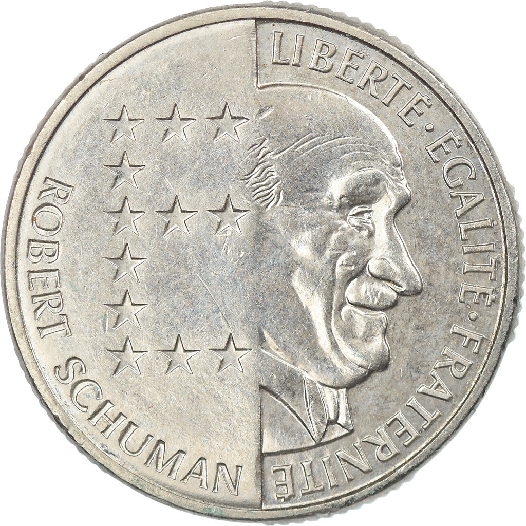 Munten, Frankrijk, Schumann, 10 Francs, 1986, ZF, Nickel, KM:958, Gadoury:825