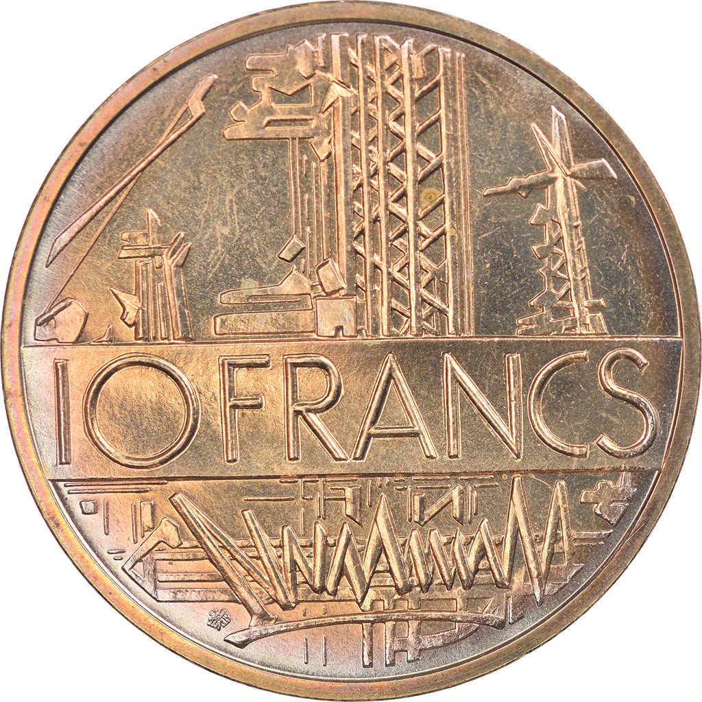 Coin, France, Mathieu, 10 Francs, 1982, Paris, FDC, MS(65-70), Nickel-brass