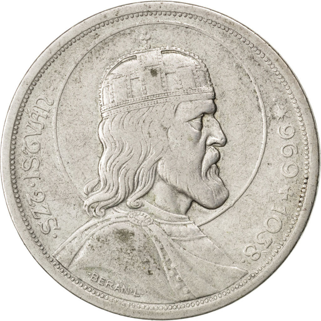 Ungheria, 5 Pengö, 1938, BB, Argento, KM:516