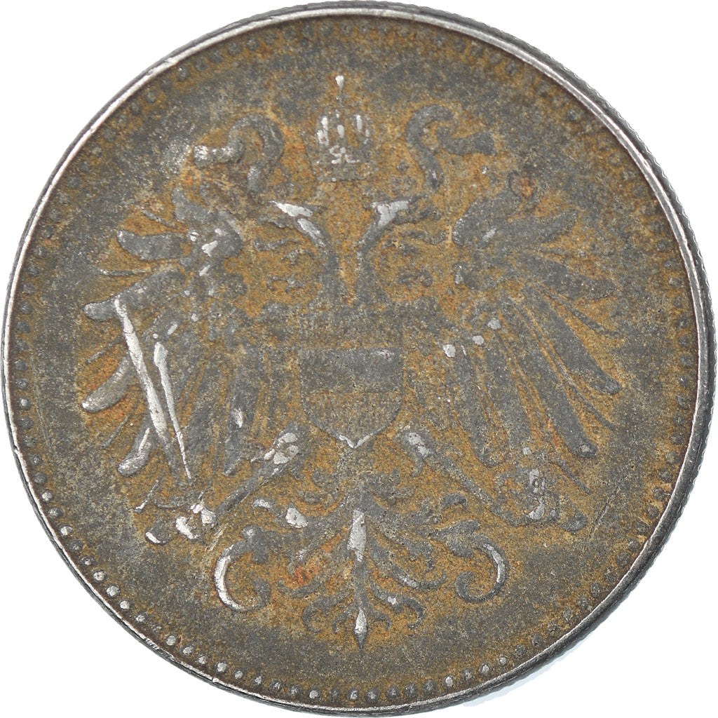 Monnaie, Autriche, Karl I, 20 Heller, 1917, TB+, Iron, KM:2826