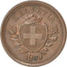 Coin, Switzerland, Rappen, 1900, AU(55-58), Bronze, KM:3.1