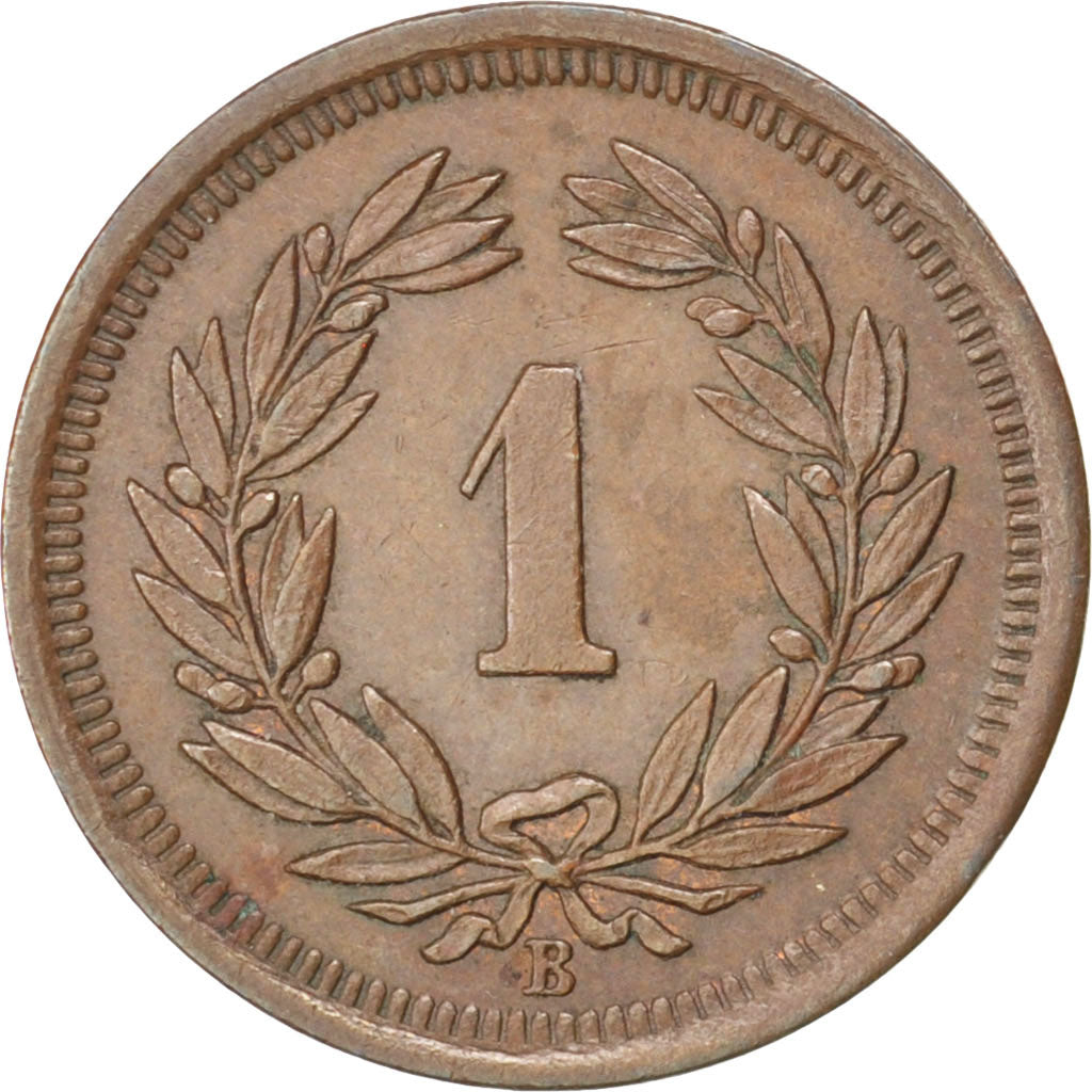 Coin, Switzerland, Rappen, 1900, AU(55-58), Bronze, KM:3.1