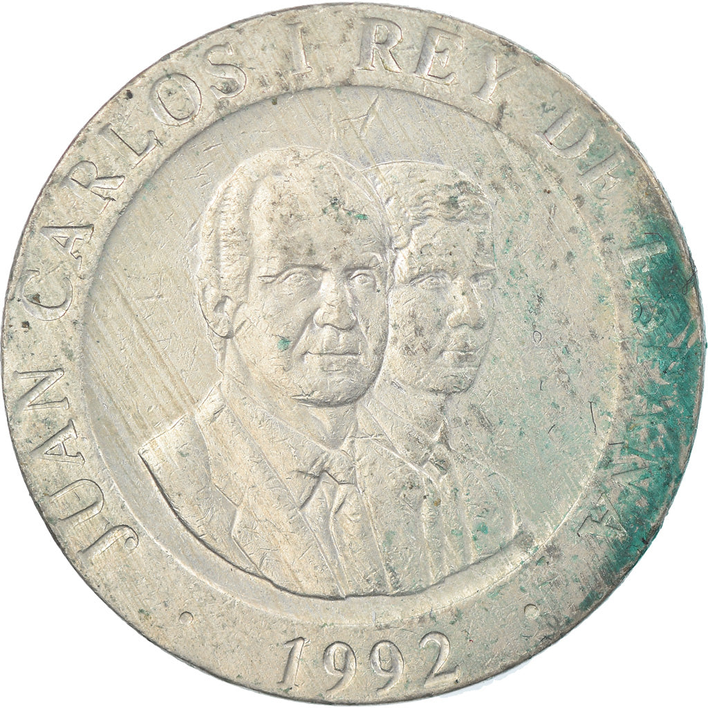 Coin, Spain, Juan Carlos I, 200 Pesetas, 1992, EF(40-45), Silver, KM:994